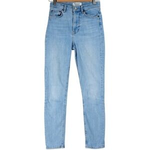 Reformation Jeans High Skinny Crop Light Wash Size 26 Barbados